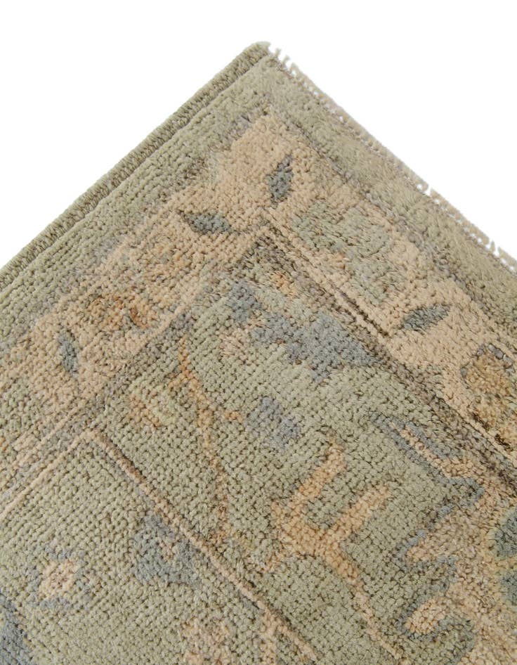 Detail image of  2' 10 x 14' 9  Hand Knotted Oushak Wool Runner Rug