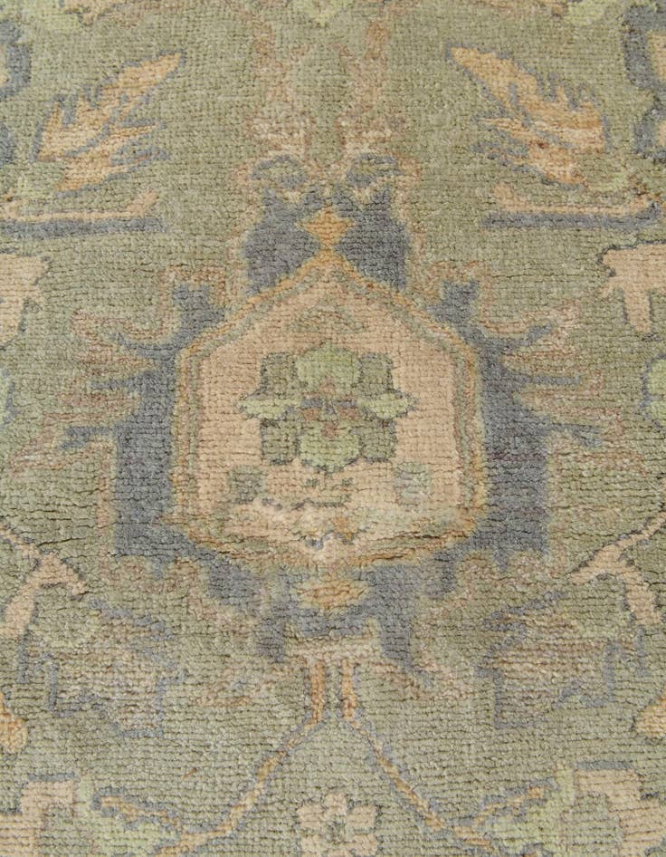 Detail image of  2' 10 x 14' 9  Hand Knotted Oushak Wool Runner Rug
