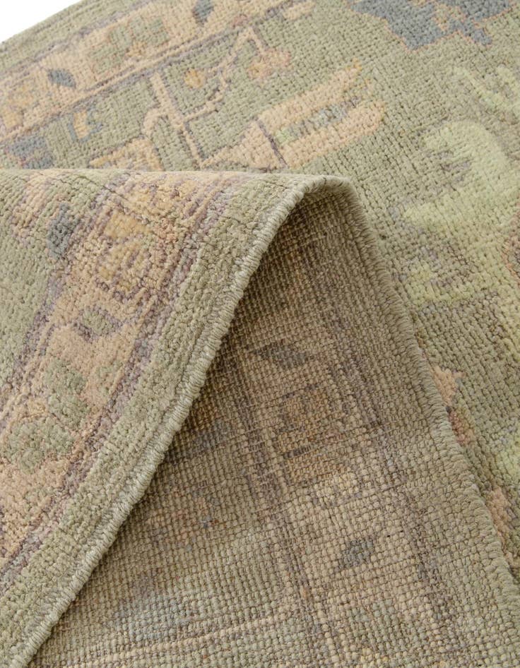 Detail image of  2' 10 x 14' 9  Hand Knotted Oushak Wool Runner Rug