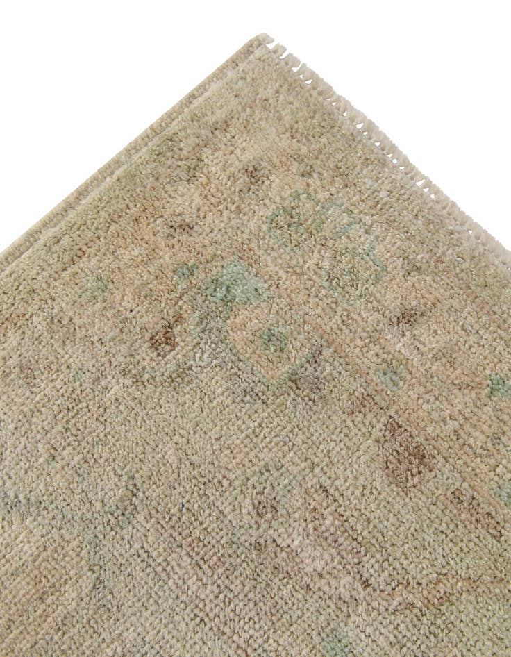 Detail image of  2' 9 x 13' 8  Hand Knotted Oushak Wool Runner Rug