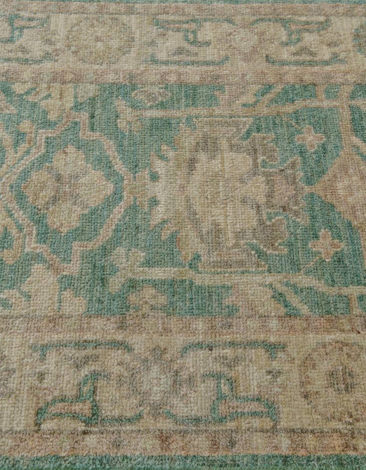 Detail image of 2' 9 x 9' 5 Hand Knotted Oushak Wool Runner Rug