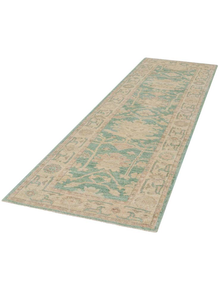 Detail image of 2' 9 x 9' 5 Hand Knotted Oushak Wool Runner Rug