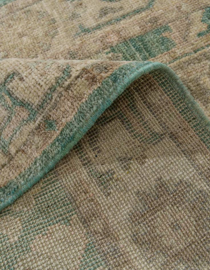 Detail image of 2' 9 x 9' 5 Hand Knotted Oushak Wool Runner Rug