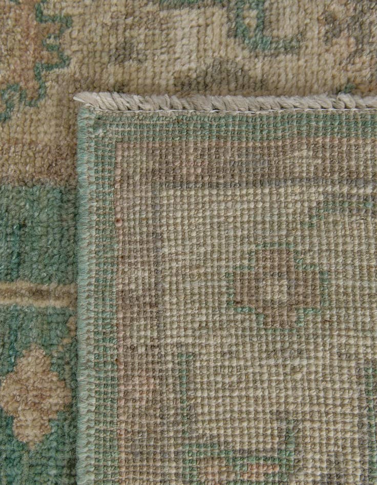 Detail image of 2' 9 x 9' 5 Hand Knotted Oushak Wool Runner Rug