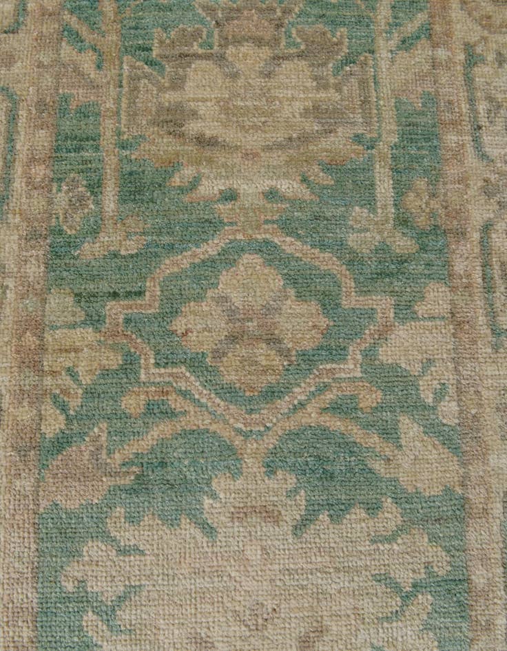 Detail image of 2' 9 x 9' 5 Hand Knotted Oushak Wool Runner Rug