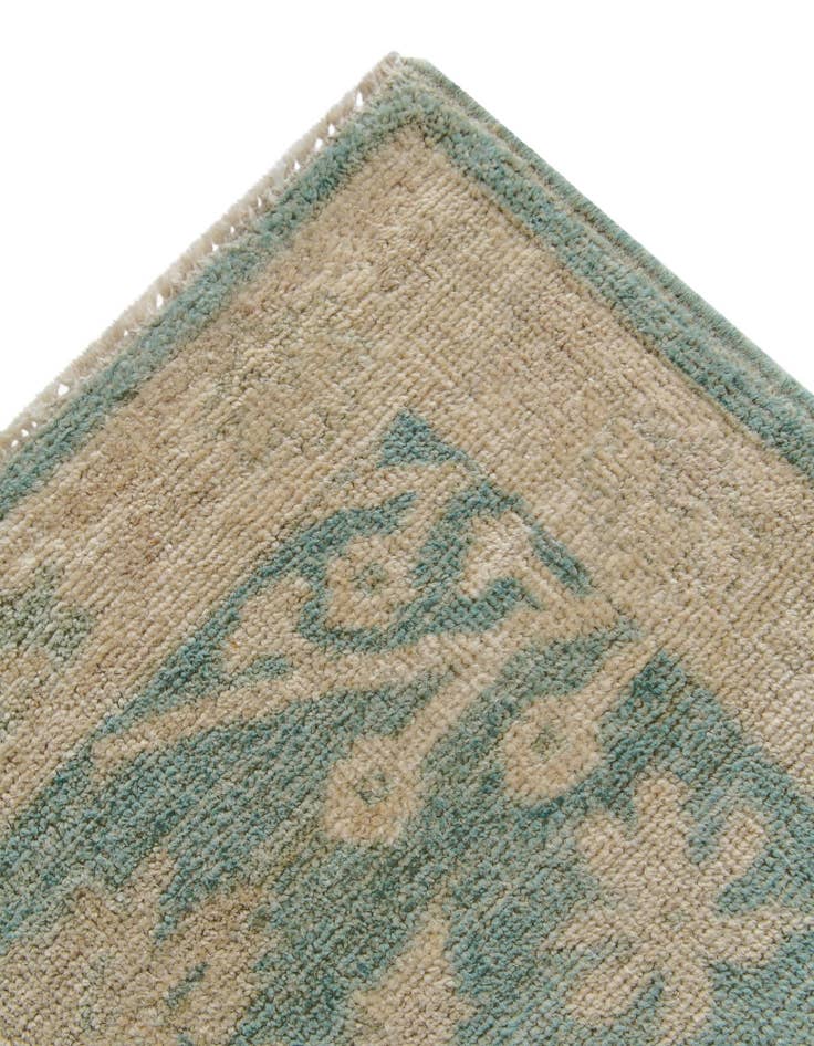 Detail image of 2' 11 x 11' 7 Hand Knotted Oushak Wool Runner Rug