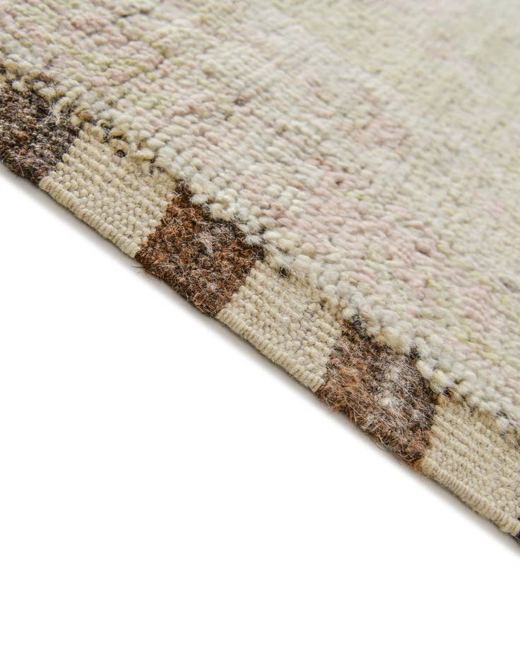 Detail image of 2' 9 x 10' 3 Hand Knotted Oushak Wool Runner Rug