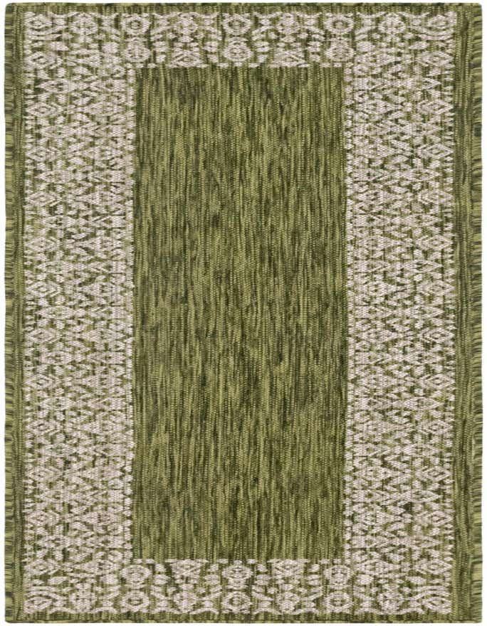 Primary image  2' x 4'  Washable Border Indoor / Outdoor Runner Rug