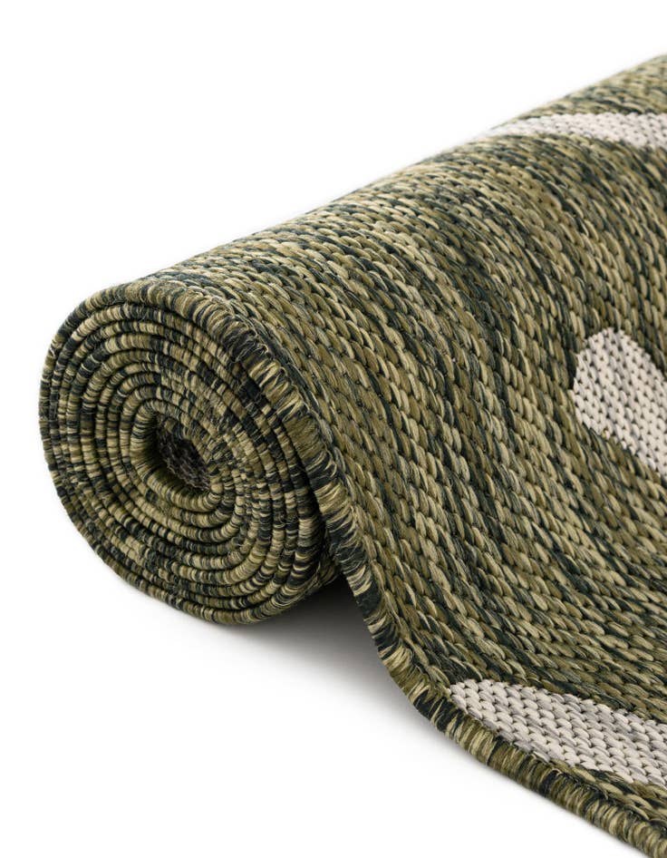 Detail image of  2' x 6'  Washable Botanical Indoor / Outdoor Runner Rug