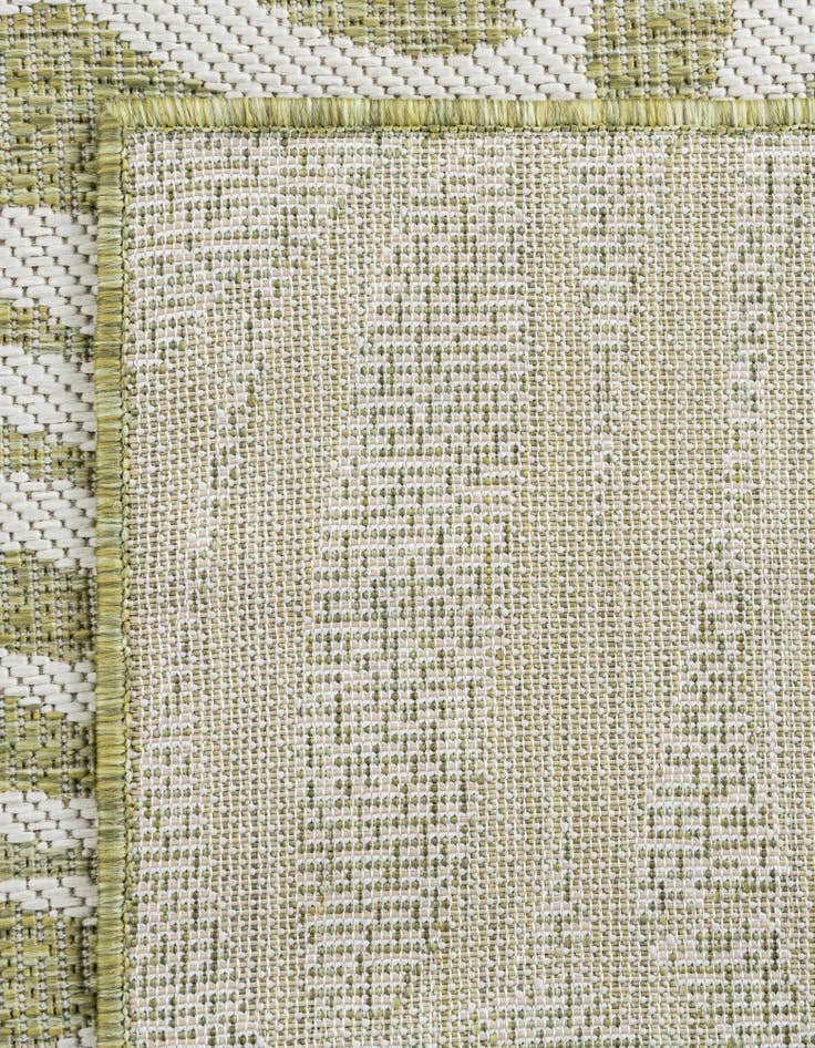 Detail image of  2' 7 x 10'  Washable Botanical Indoor / Outdoor Runner Rug