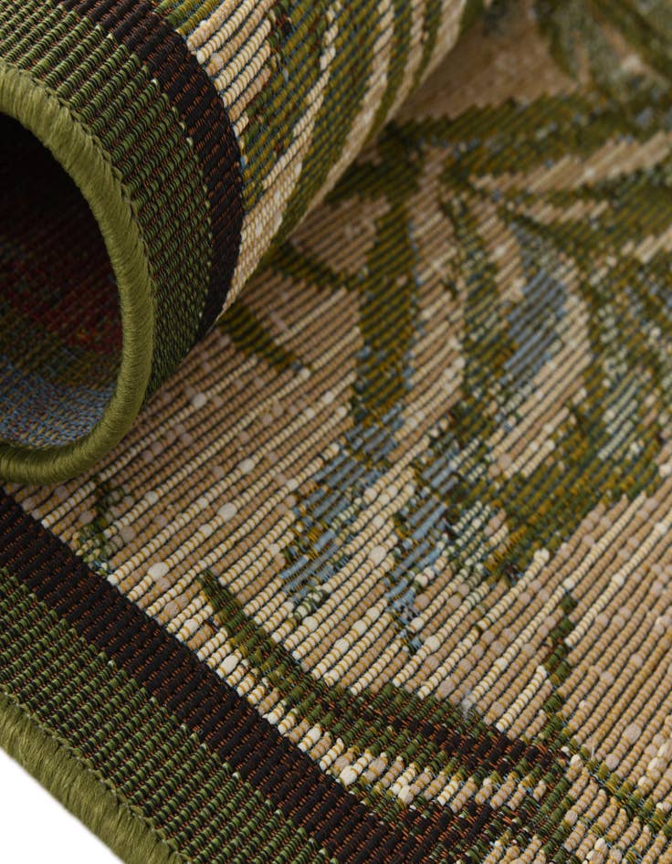 Detail image of  2' x 6'  Washable Botanical Indoor / Outdoor Runner Rug