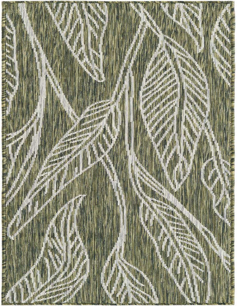 Primary image  2' x 5'  Washable Botanical Indoor / Outdoor Runner Rug