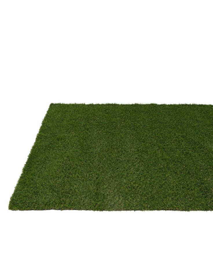 Detail image of  5' 2 x 10'  Washable Grass Indoor / Outdoor Runner Rug