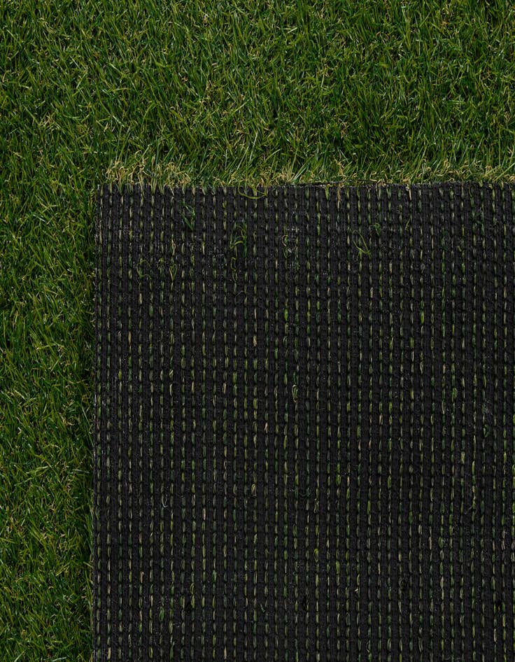 Detail image of  5' 2 x 10'  Washable Grass Indoor / Outdoor Runner Rug