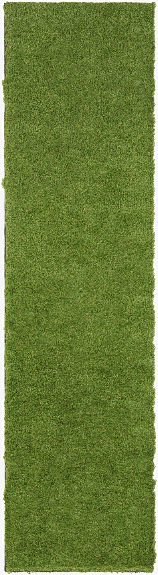  2' 7 x 10'  Washable Grass Indoor / Outdoor Runner Rug