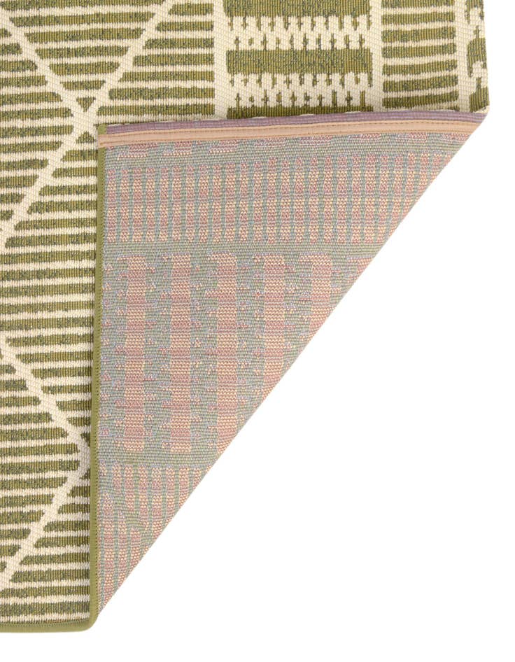 Detail image of  2' 7 x 5' 3  Washable Lattice Indoor / Outdoor Runner Rug
