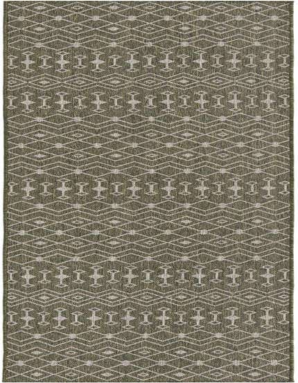 Primary image  2' 7 x 12'  Washable Lattice Indoor / Outdoor Runner Rug