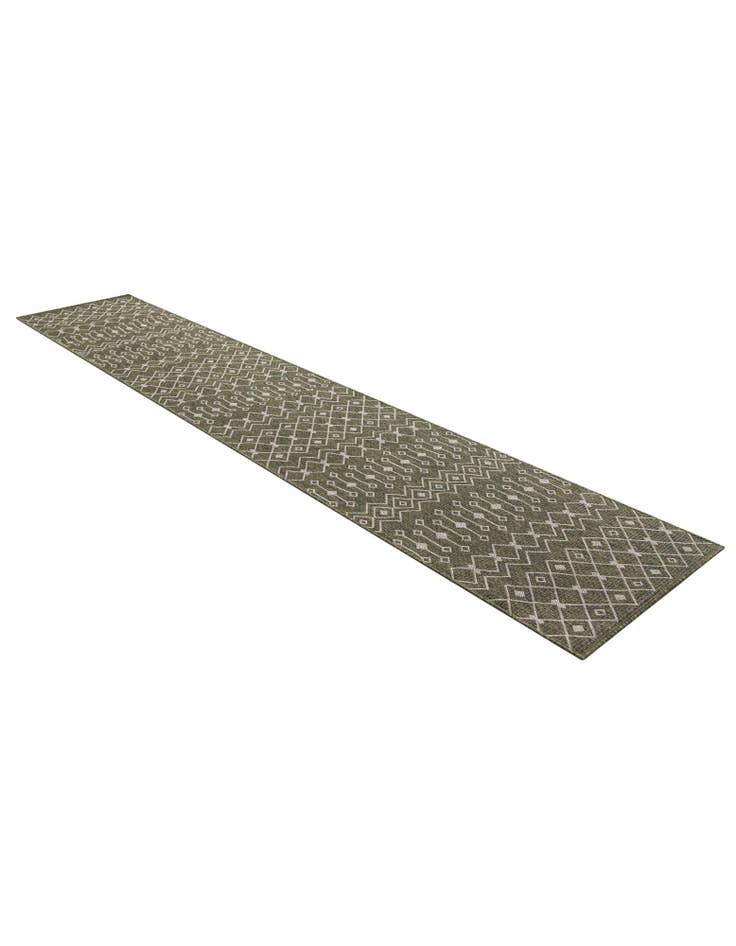 Detail image of  2' 7 x 13'  Washable Lattice Indoor / Outdoor Runner Rug