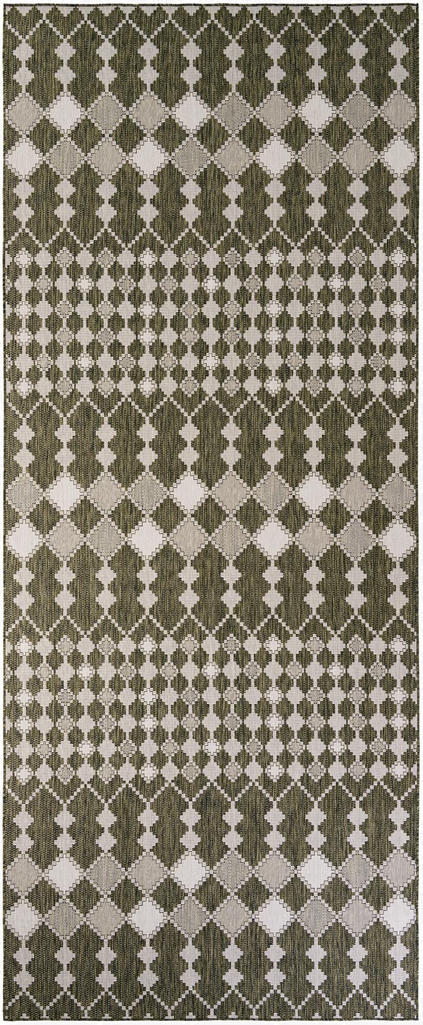  6' x 15'  Washable Lattice Indoor / Outdoor Runner Rug