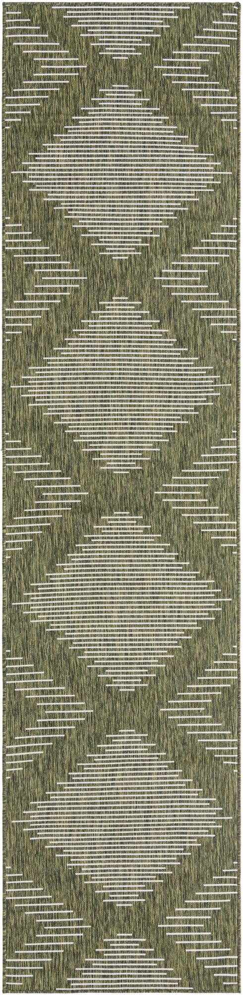  3' 3 x 14'  Washable Modern Indoor / Outdoor Runner Rug