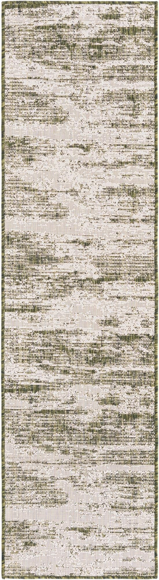  2' x 8'  Washable Modern Indoor / Outdoor Runner Rug
