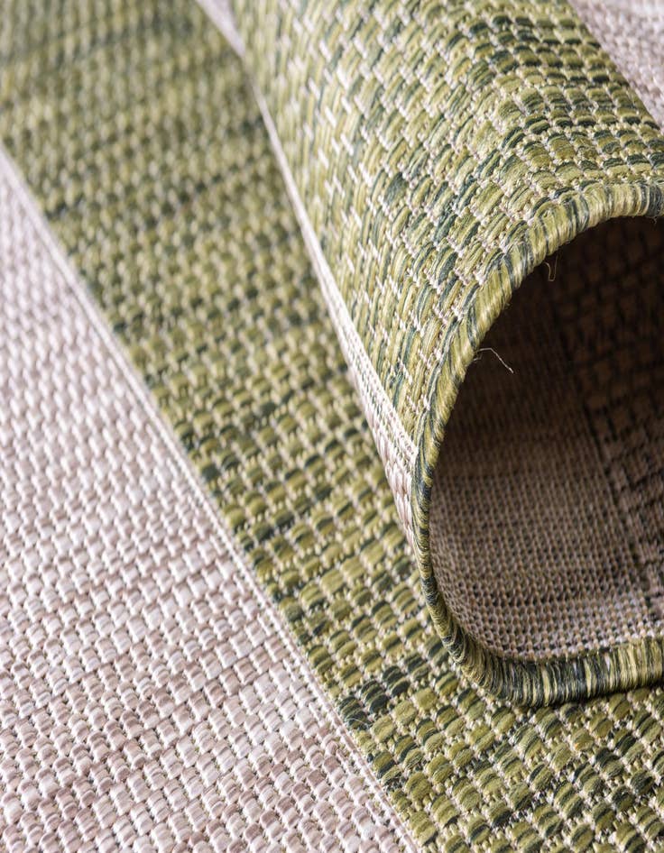 Detail image of  2' 7 x 10'  Washable Ribbon Indoor / Outdoor Runner Rug