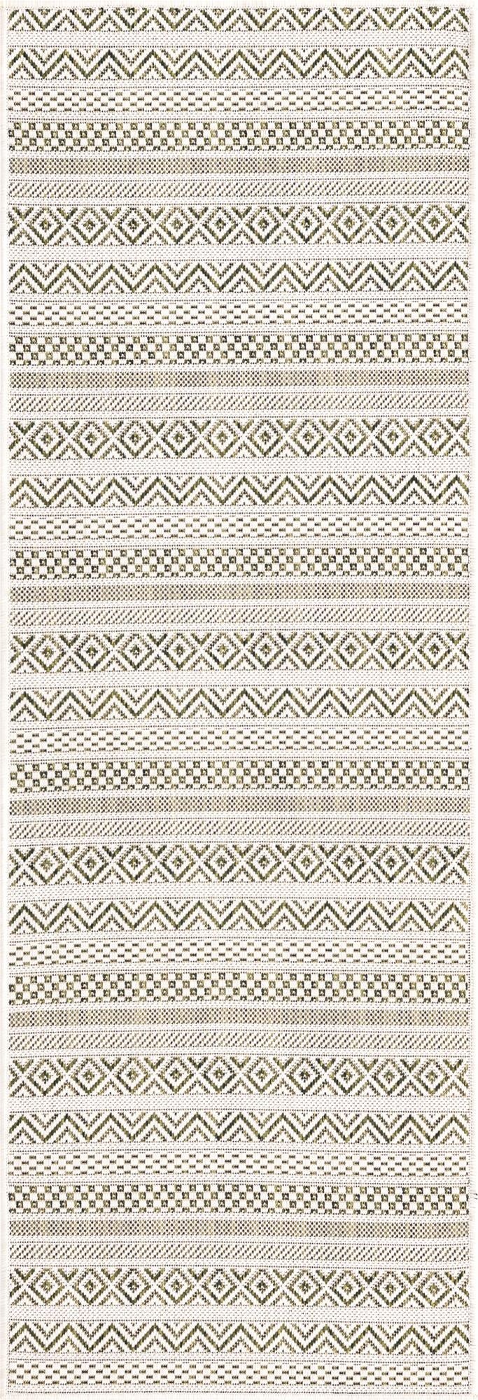  2' x 6'  Washable Ribbon Indoor / Outdoor Runner Rug