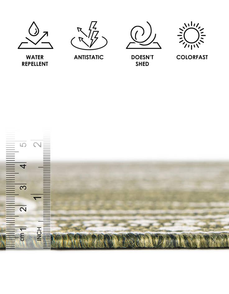 Detail image of  2' x 8'  Washable Traditional Indoor / Outdoor Runner Rug