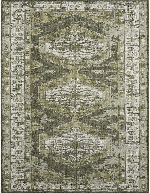 Primary image  3' 4 x 12' 9  Washable Traditional Indoor / Outdoor Runner Rug