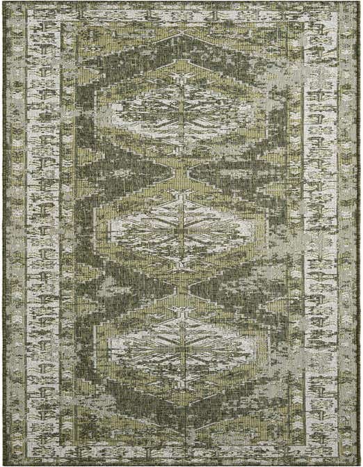Primary image  3' 3 x 12' 9  Washable Traditional Indoor / Outdoor Runner Rug