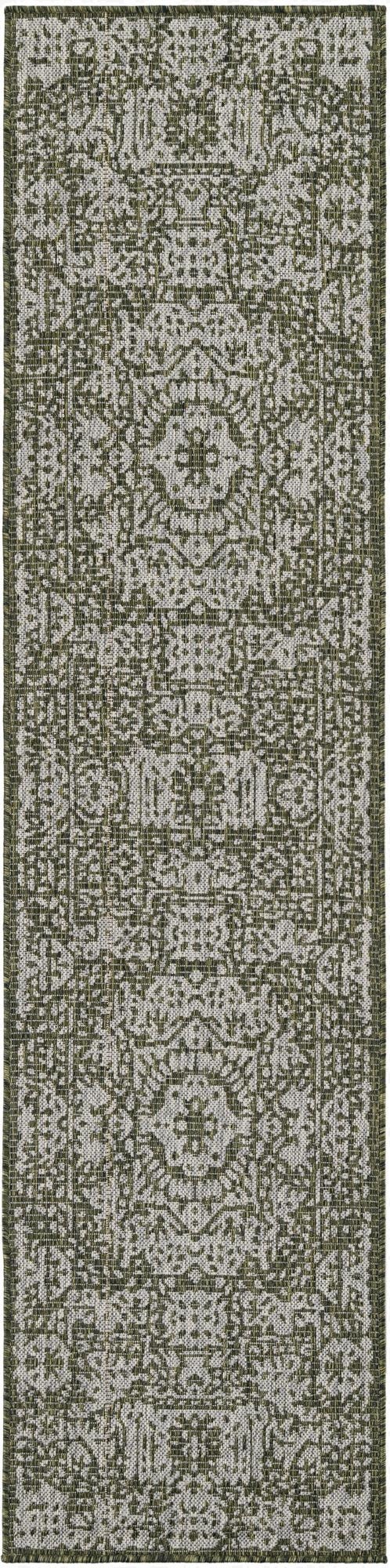  2' x 8'  Washable Traditional Indoor / Outdoor Runner Rug