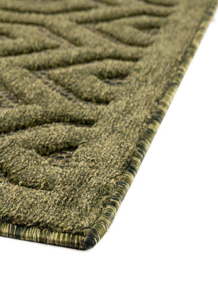 Detail image of  2' x 8'  Washable Trellis Textured Indoor / Outdoor Runner Rug