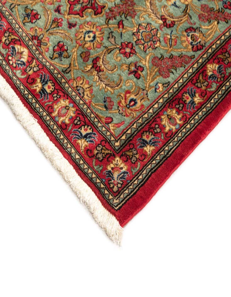 Detail image of  2' 8 x 6' 5  Hand Knotted Qom Persian Runner Rug