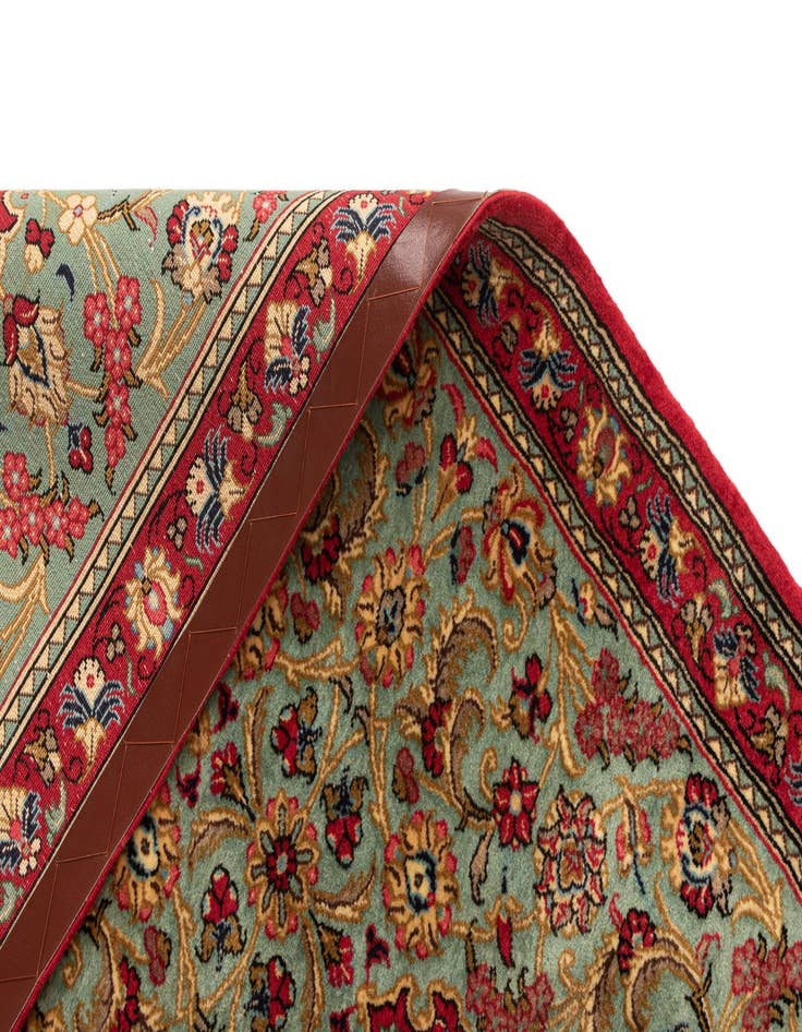 Detail image of  2' 8 x 6' 5  Hand Knotted Qom Persian Runner Rug