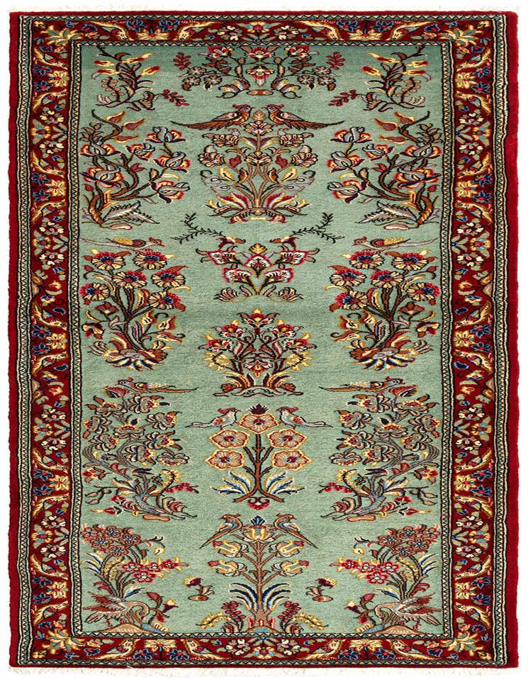 Primary image  2' 7 x 7' 1  Hand Knotted Qom Persian Runner Rug
