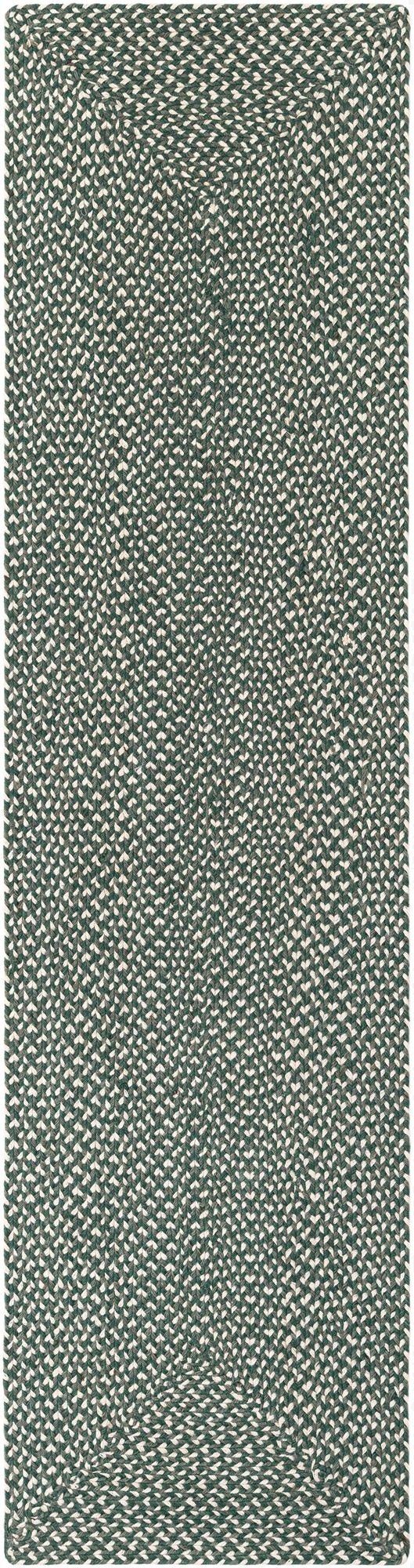  2' x 8'  Hand Tweed Braided Jute Runner Rug