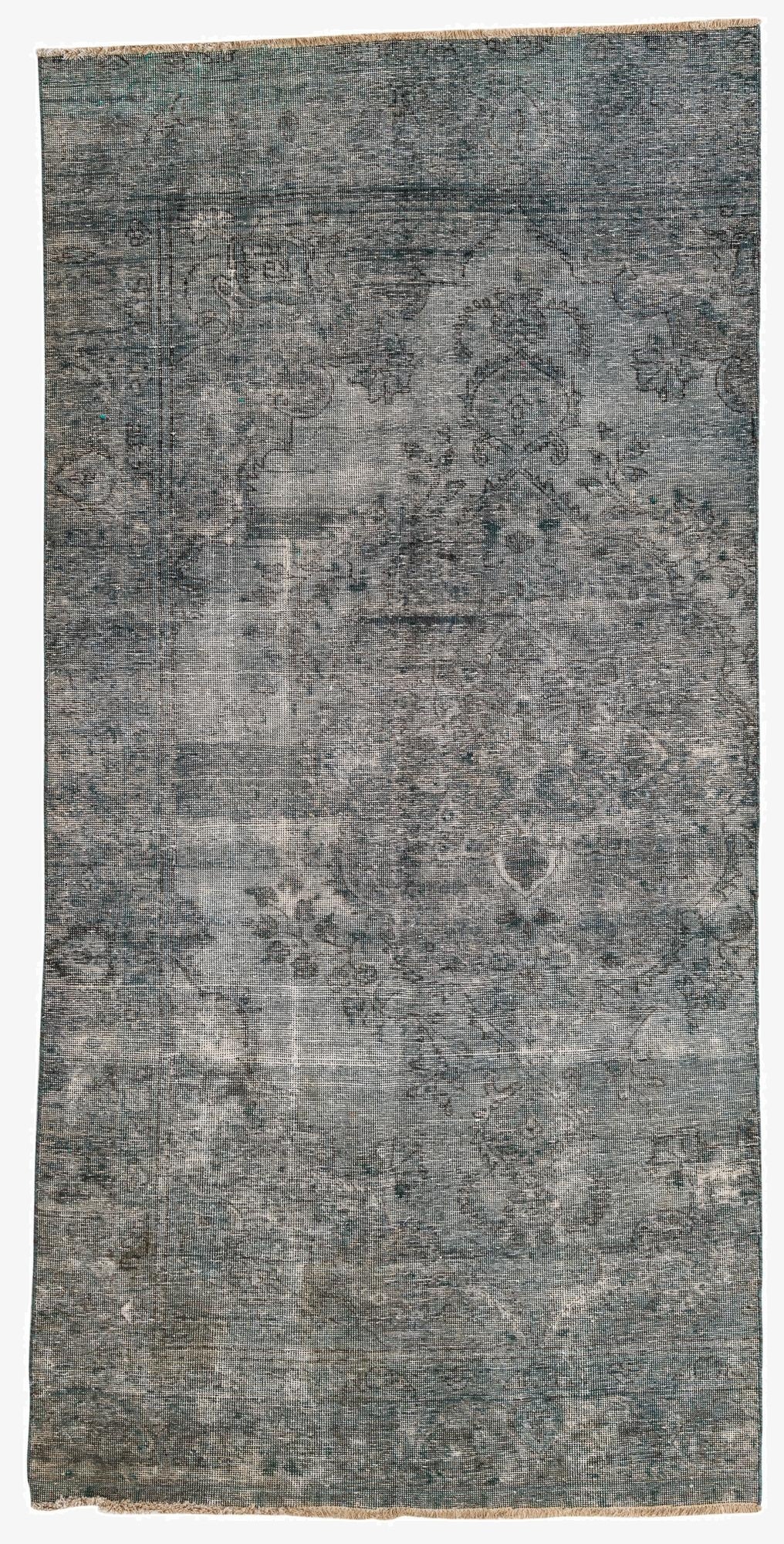  4' 6 x 9' 2  Hand Knotted Ultra Vintage Persian Wool Runner Rug