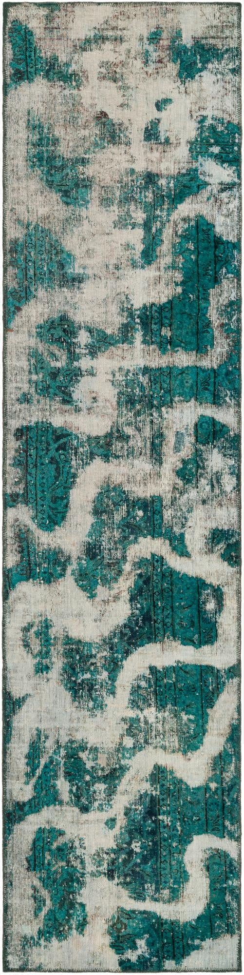  2' 6 x 10' 1  Hand Knotted Ultra Vintage Persian Wool Runner Rug