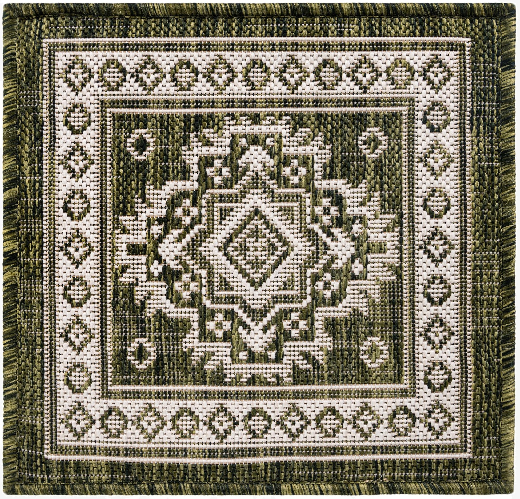  1' 4 x 1' 4  Washable Aztec Indoor / Outdoor Sample Rug