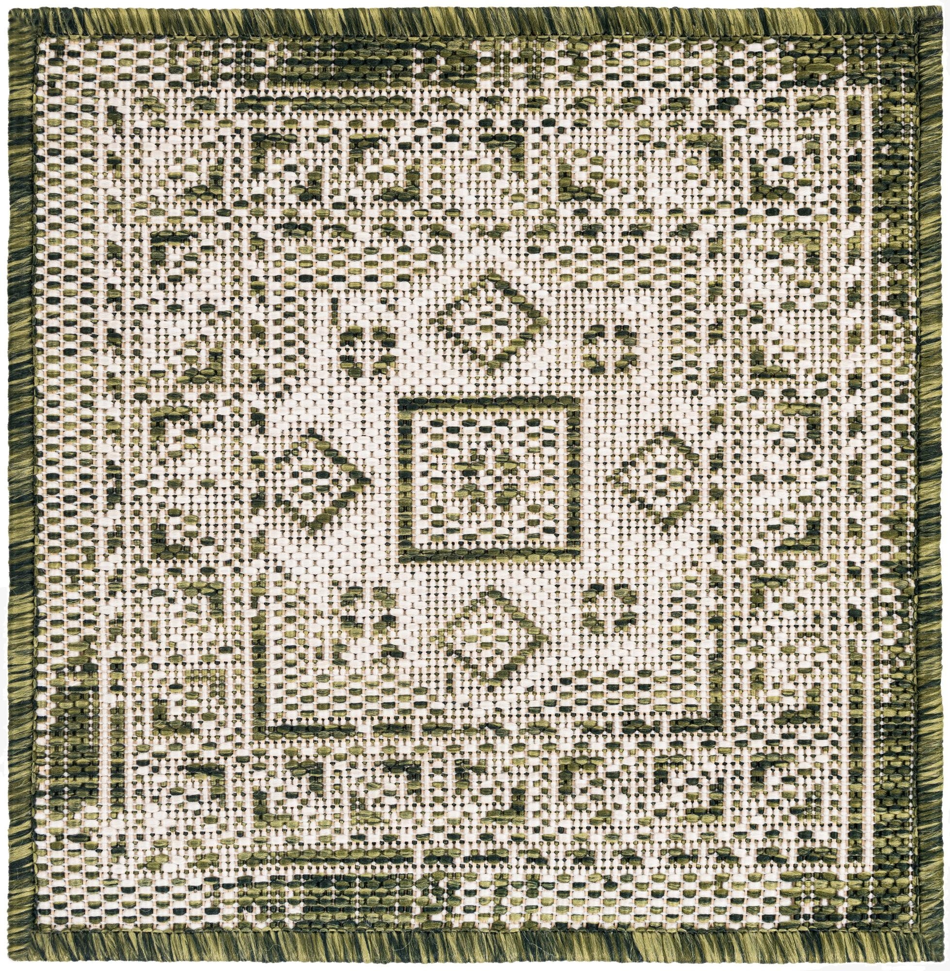  1' 4 x 1' 4  Washable Aztec Indoor / Outdoor Sample Rug