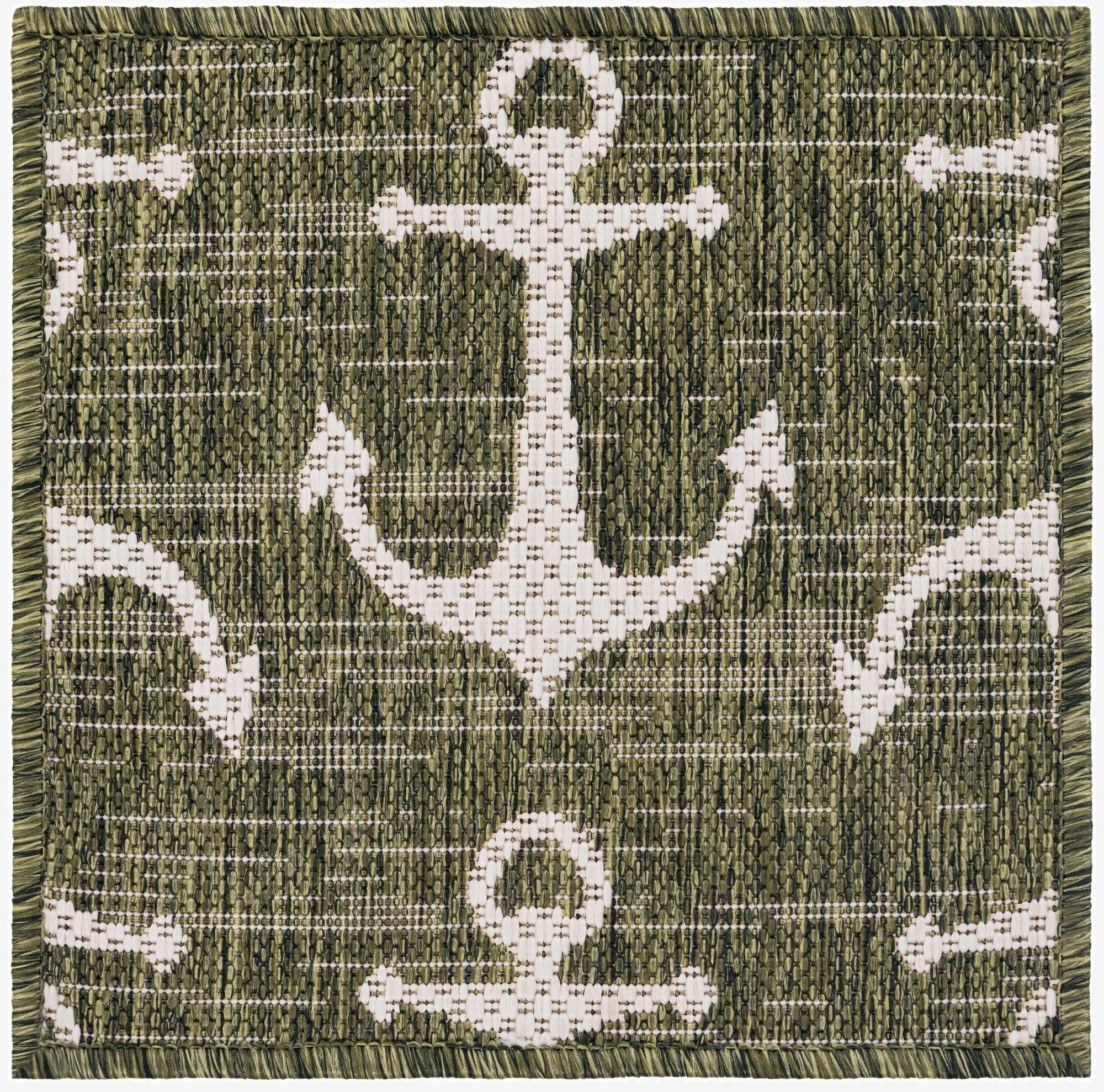  1' 4 x 1' 4  Washable Coastal Indoor / Outdoor Sample Rug