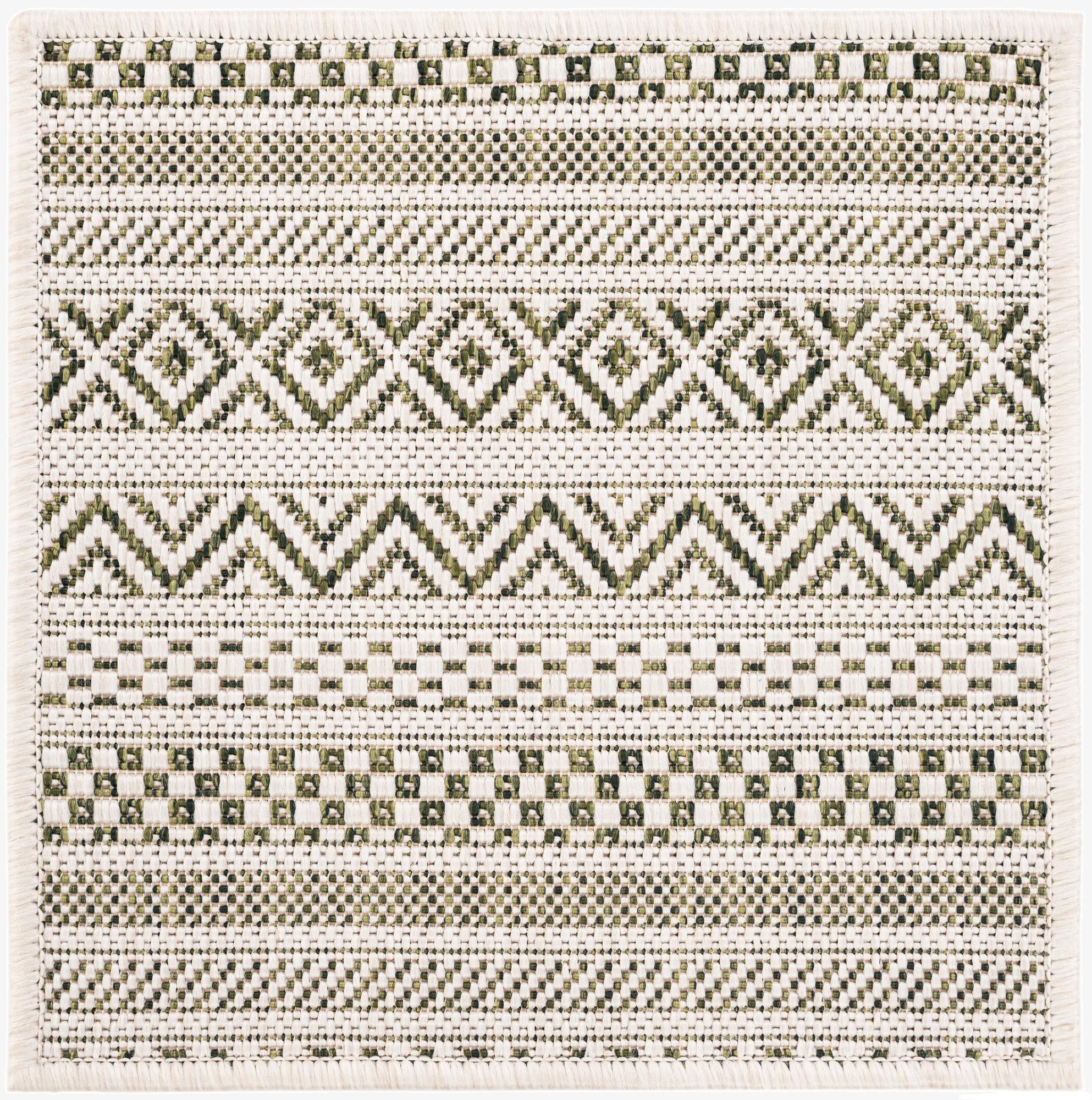  1' 4 x 1' 4  Washable Ribbon Indoor / Outdoor Sample Rug