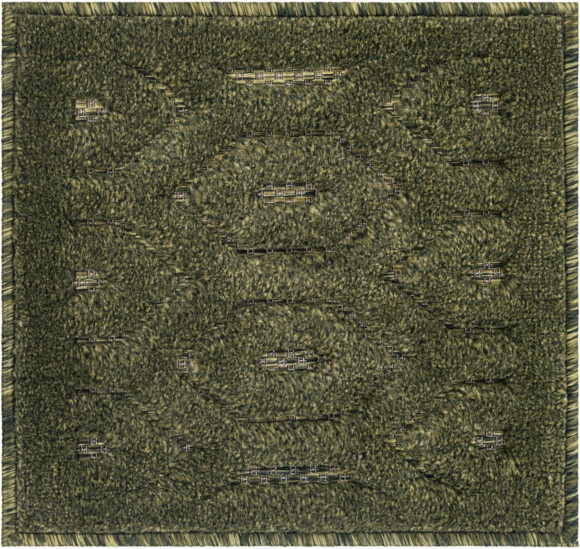  1' 4 x 1' 4  Washable Trellis Textured Indoor / Outdoor Sample Rug