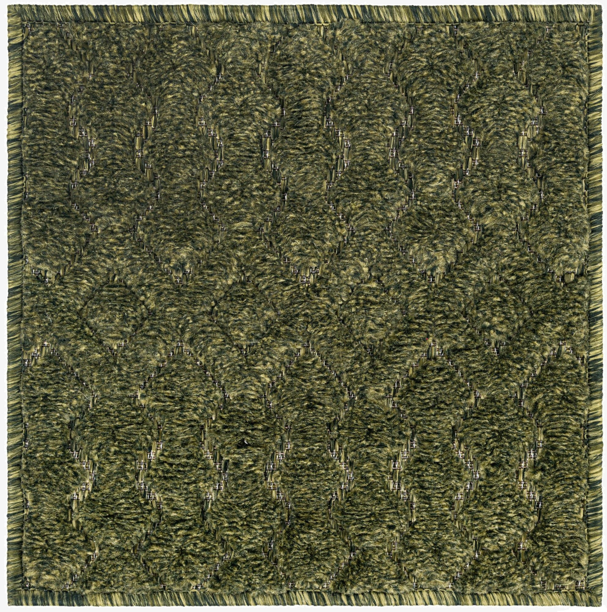  1' 4 x 1' 4  Washable Trellis Textured Indoor / Outdoor Sample Rug