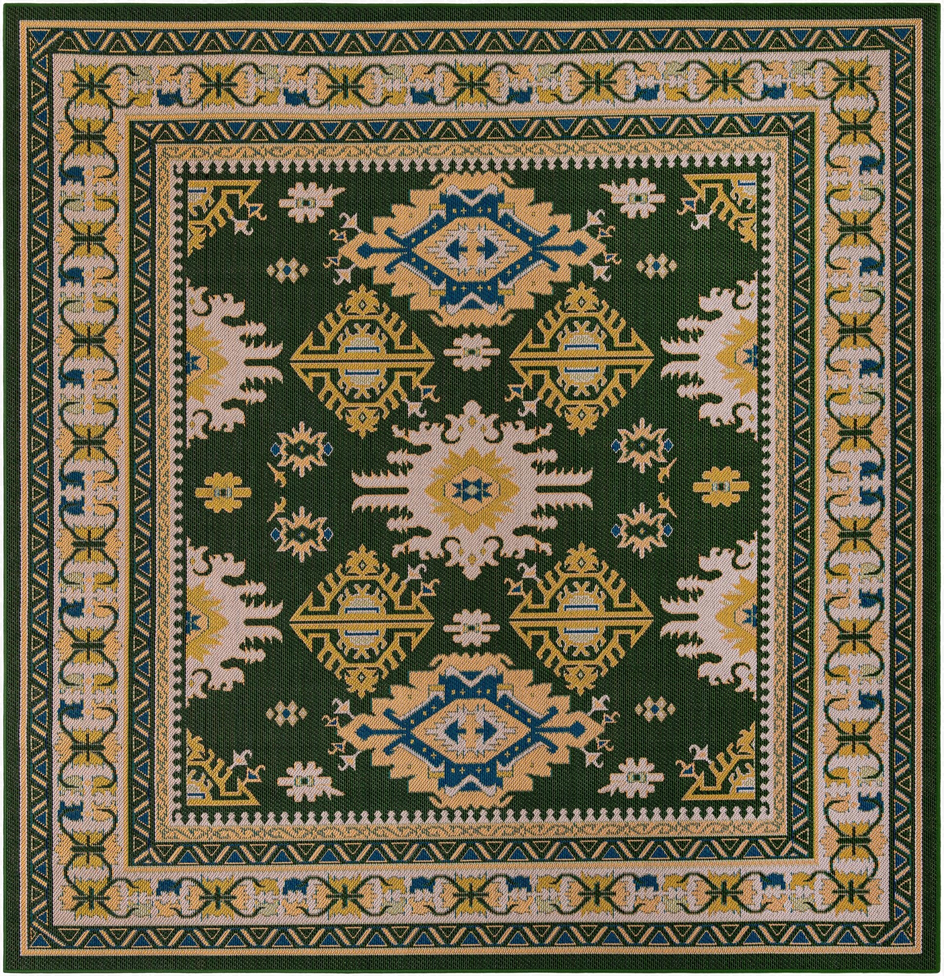  10' x 10'  Washable Baja Indoor / Outdoor Square Rug