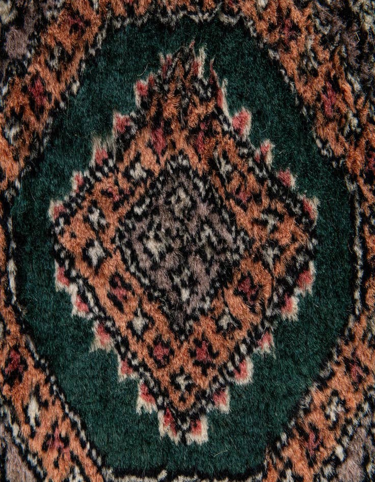 Detail image of  1' 1 x 1' 1  Hand Knotted Bokhara Oriental Wool Square Rug