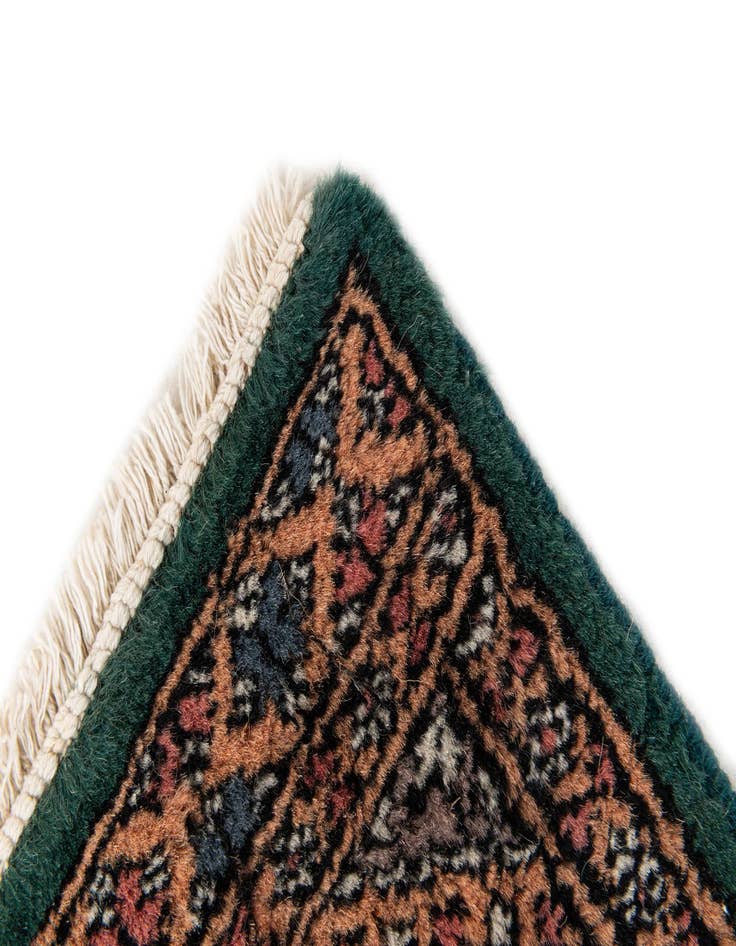 Detail image of  1' 1 x 1' 1  Hand Knotted Bokhara Oriental Wool Square Rug