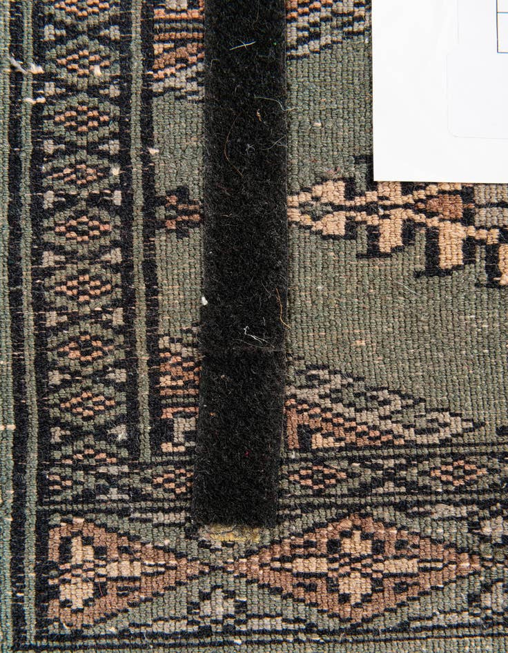 Detail image of  1' x 1'  Hand Knotted Bokhara Oriental Wool Square Rug