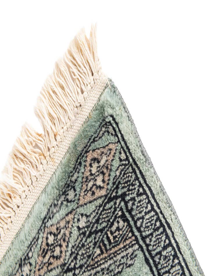 Detail image of  1' x 1'  Hand Knotted Bokhara Oriental Wool Square Rug