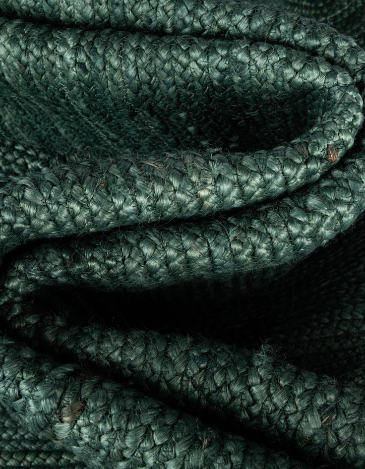 Detail image of  10' x 10'  Hand Braided Jute Square Rug